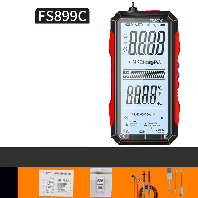🔧 50% OFF NOW! ⚡ USB Rechargeable Digital Multimeter – Auto-Ranging, LCD Backlight & Portable Design 📏