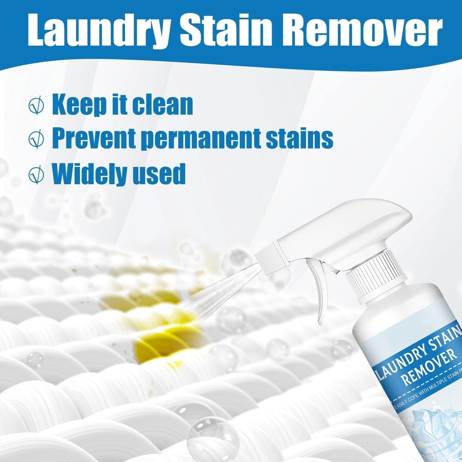✨️LAST DAY SALE: BUY 2 GET 1 FREE!!👚💦Powerful Laundry Stain Remover Spray