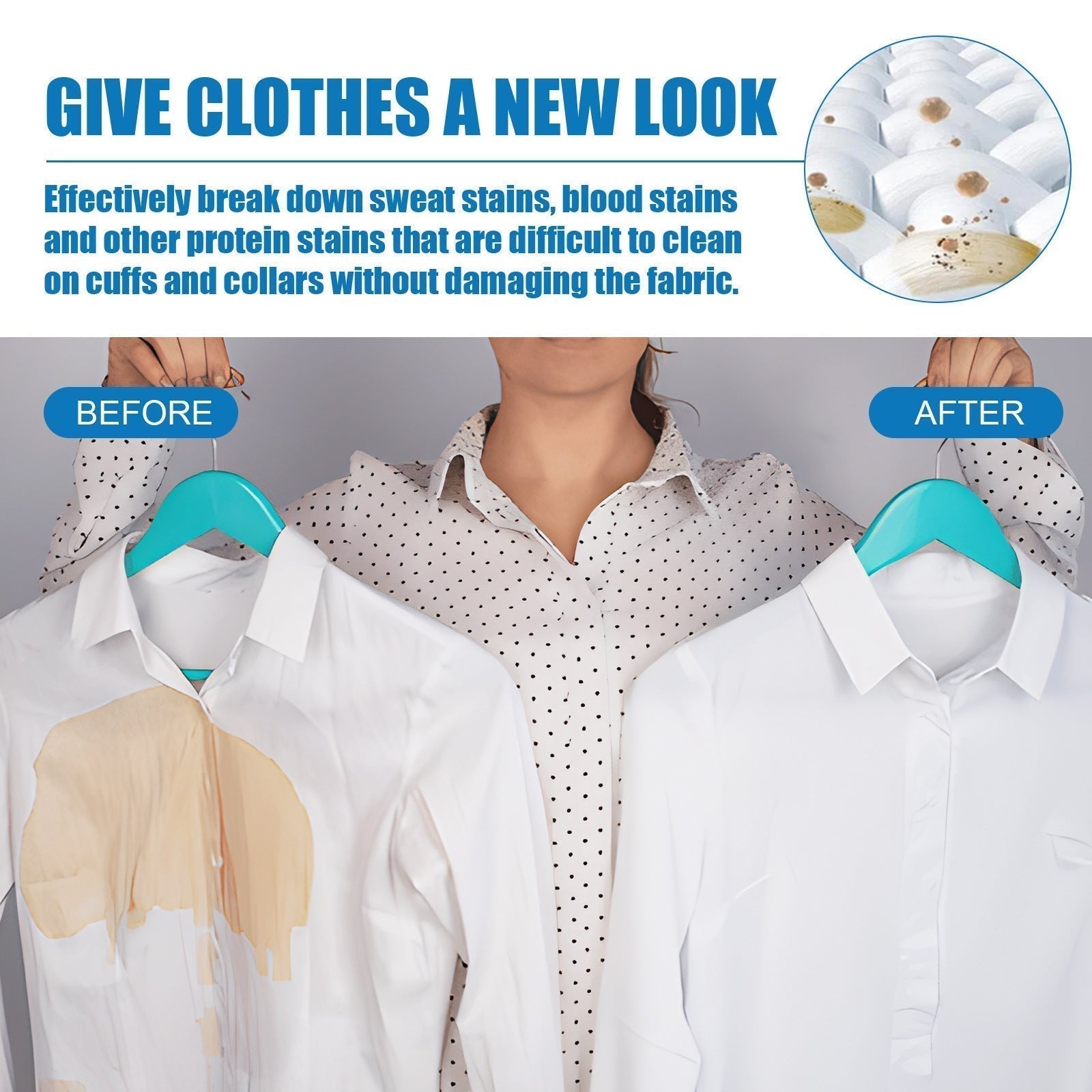 ✨️LAST DAY SALE: BUY 2 GET 1 FREE!!👚💦Powerful Laundry Stain Remover Spray