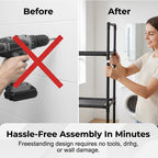 No-Drill Bathroom & Laundry Organizer Shelf