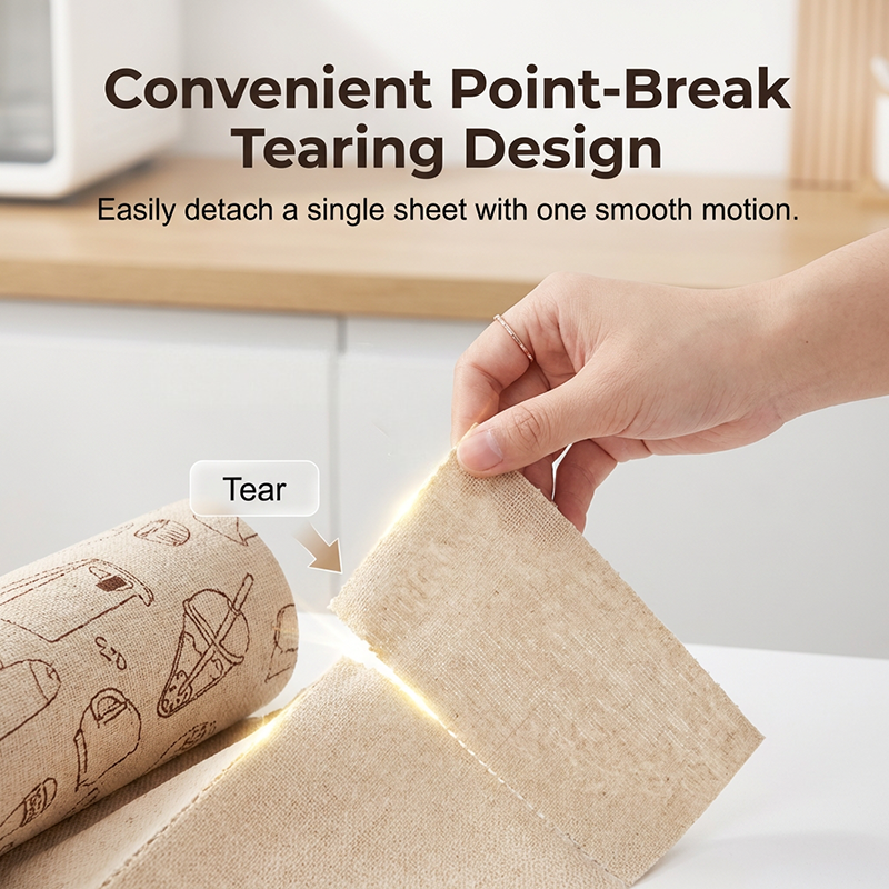 Antibacterial Tear-Off Wipes for Wet & Dry Use