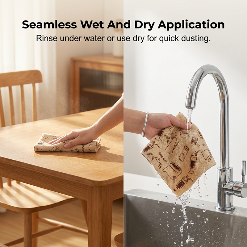 Antibacterial Tear-Off Wipes for Wet & Dry Use