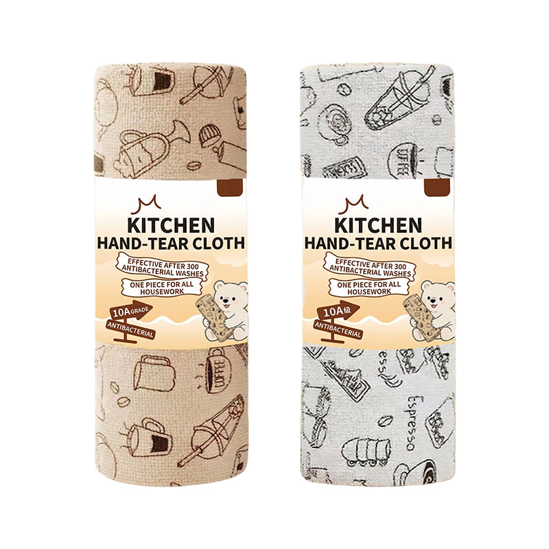 Antibacterial Tear-Off Wipes for Wet & Dry Use