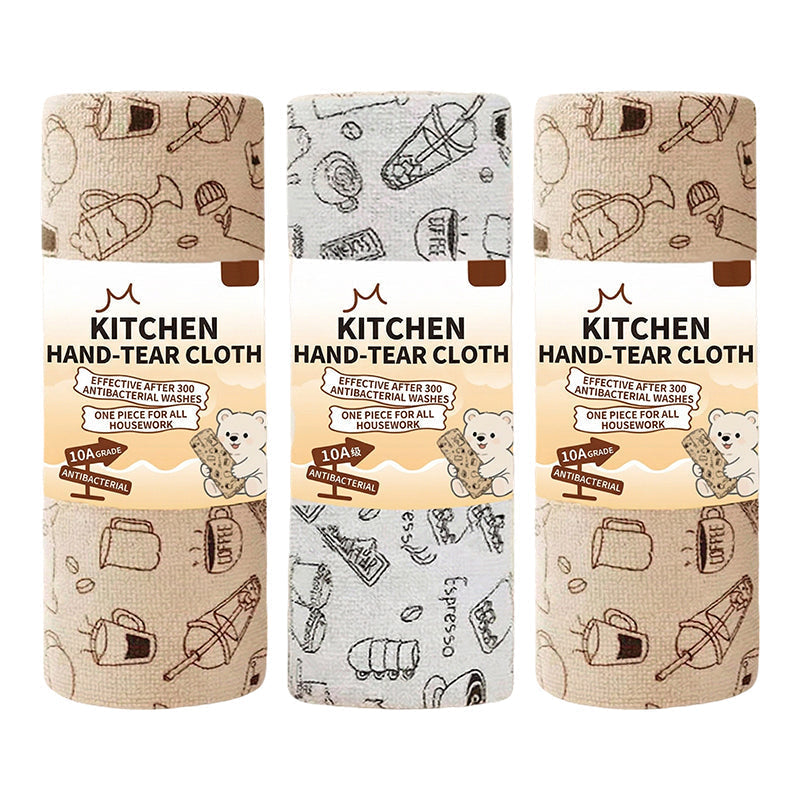 Antibacterial Tear-Off Wipes for Wet & Dry Use