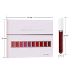 💝10Pcs Matte Waterproof  Long Lasting Lip Gloss