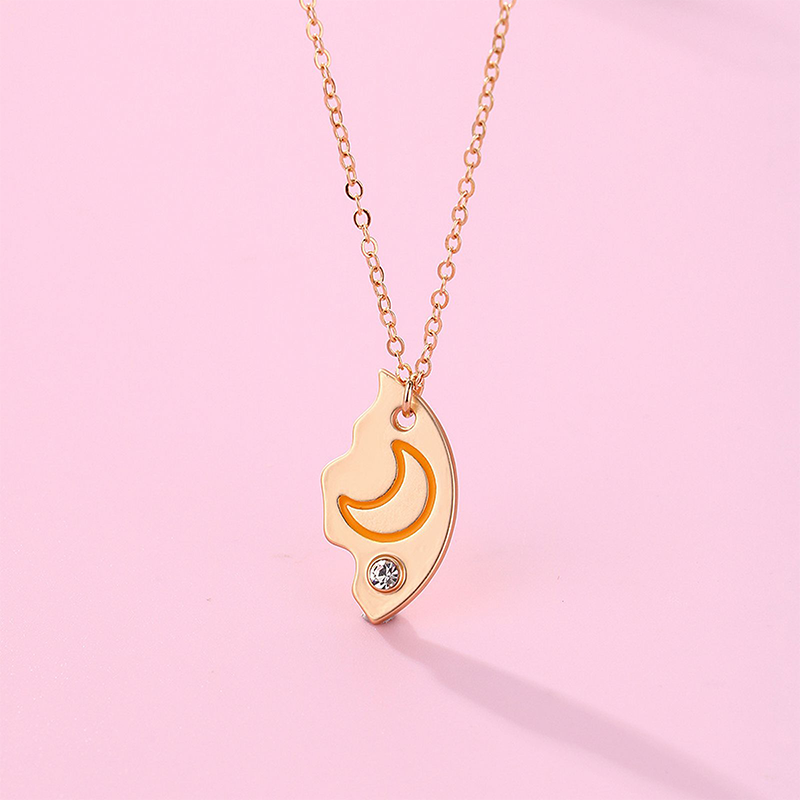 3-Piece Sun, Moon & Star Friendship Necklace Set