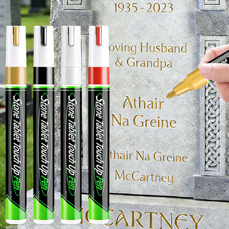 🐦Golden Tombstone Marker Pen for Restoring Faded Grave Inscriptions