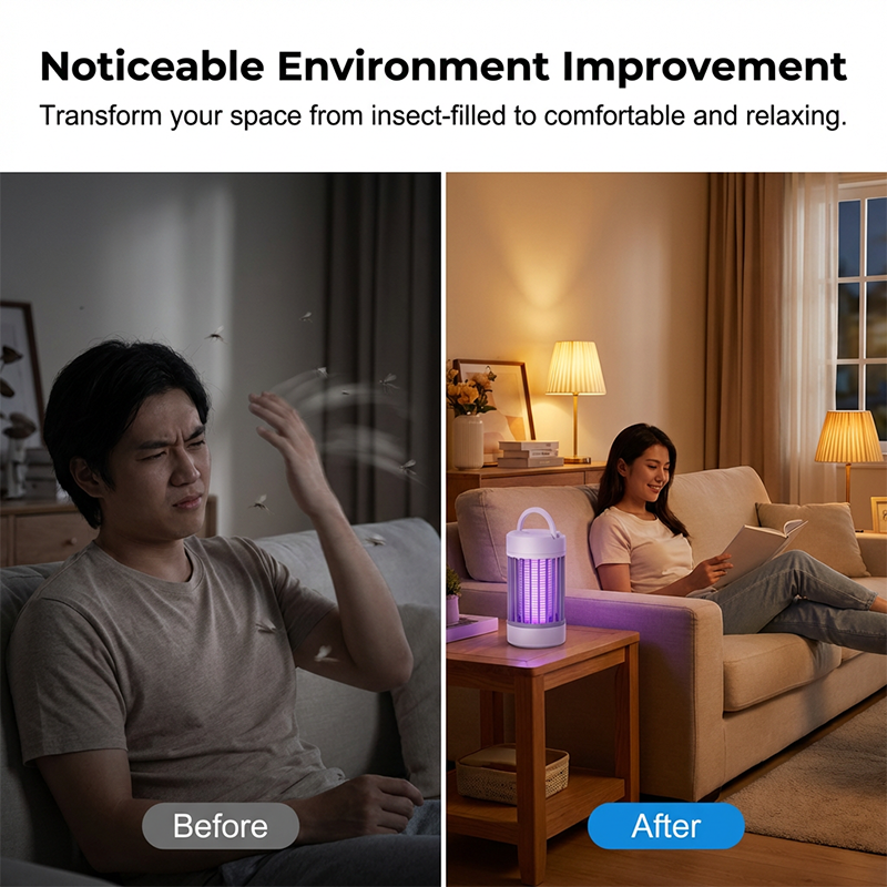 2-in-1 Electric Mosquito Zapper & LED Light