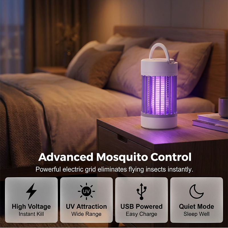 2-in-1 Electric Mosquito Zapper & LED Light
