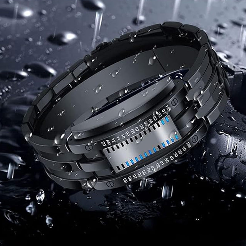⌚ 50% OFF NOW! 💙 Men's Binary LED Watch – Stainless Steel & Unique Display – Sporty, Modern & Water-Resistant ⚡