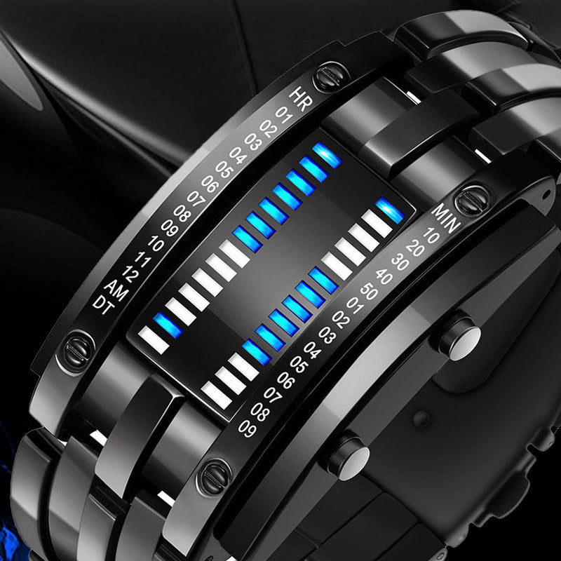 ⌚ 50% OFF NOW! 💙 Men's Binary LED Watch – Stainless Steel & Unique Display – Sporty, Modern & Water-Resistant ⚡