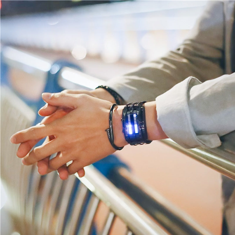 ⌚ 50% OFF NOW! 💙 Men's Binary LED Watch – Stainless Steel & Unique Display – Sporty, Modern & Water-Resistant ⚡
