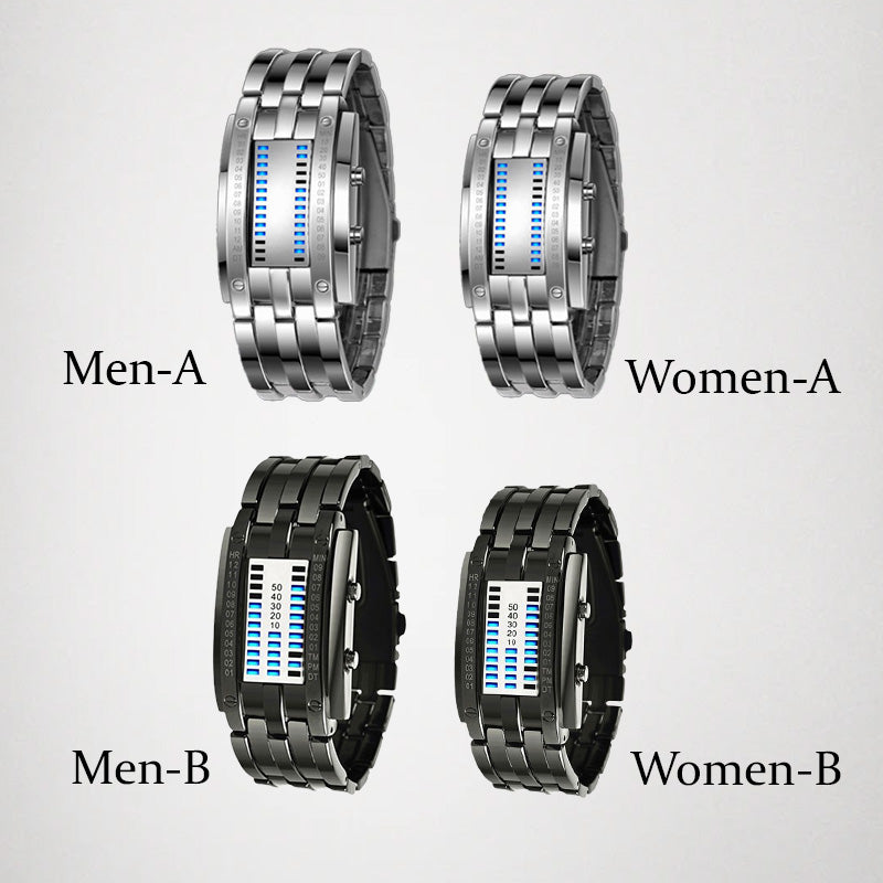 ⌚ 50% OFF NOW! 💙 Men's Binary LED Watch – Stainless Steel & Unique Display – Sporty, Modern & Water-Resistant ⚡