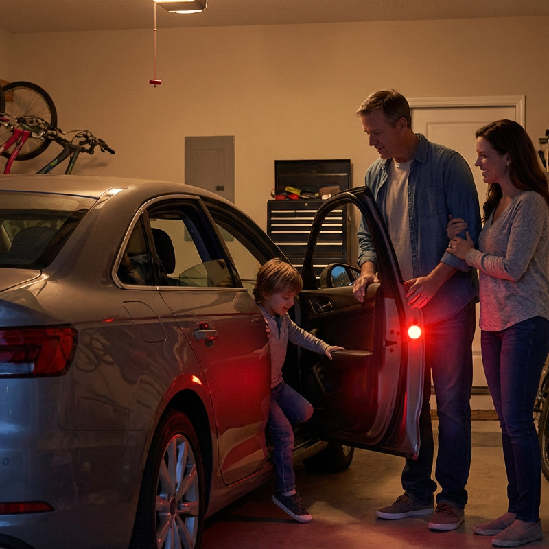 Universal Car Door LED Warning Magnetic Sensor Flashing Lights