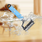 Double sided pet grooming brush