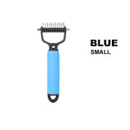 Double sided pet grooming brush