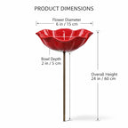 💖🎁2026 Mother's Day Gifts 50% Off--🎁Handmade Metal Flower Garden Stake🐦