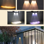 Multi-Color Outdoor Solar Wall Light