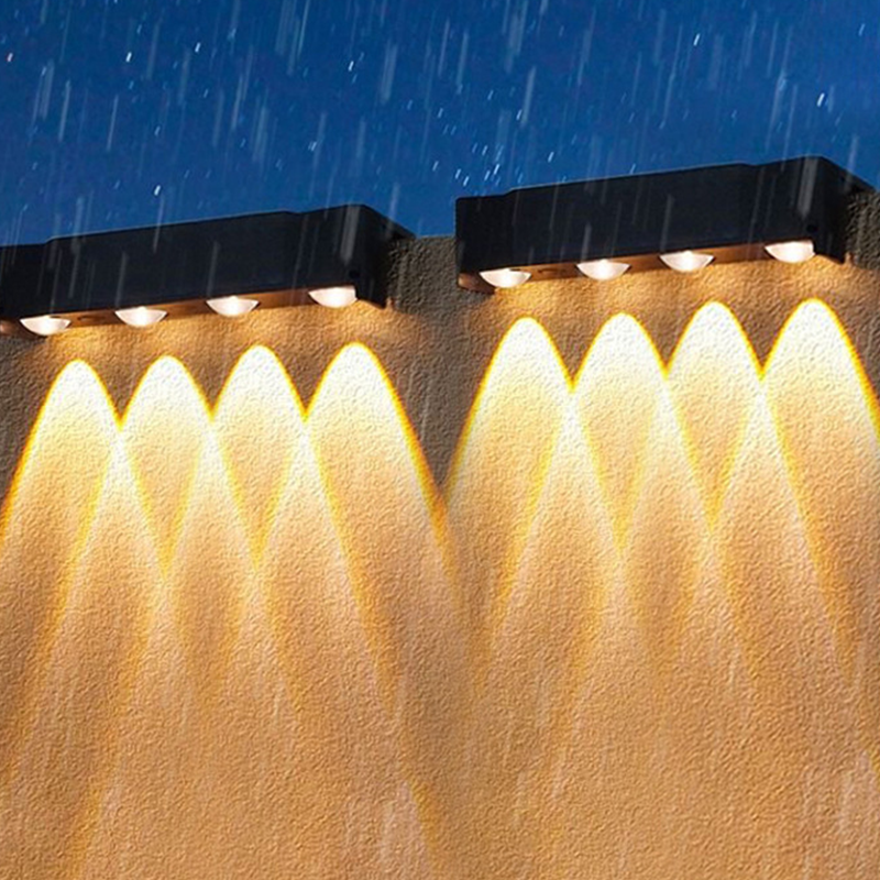 Multi-Color Outdoor Solar Wall Light