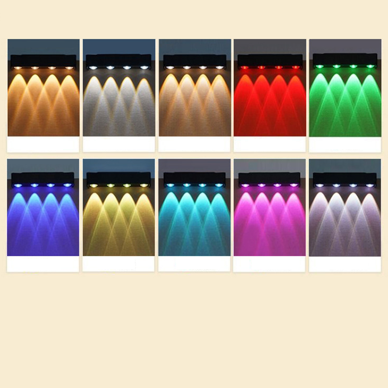 Multi-Color Outdoor Solar Wall Light