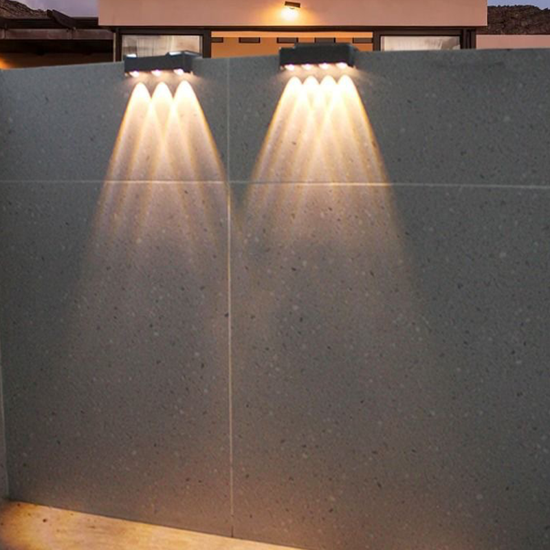 Multi-Color Outdoor Solar Wall Light