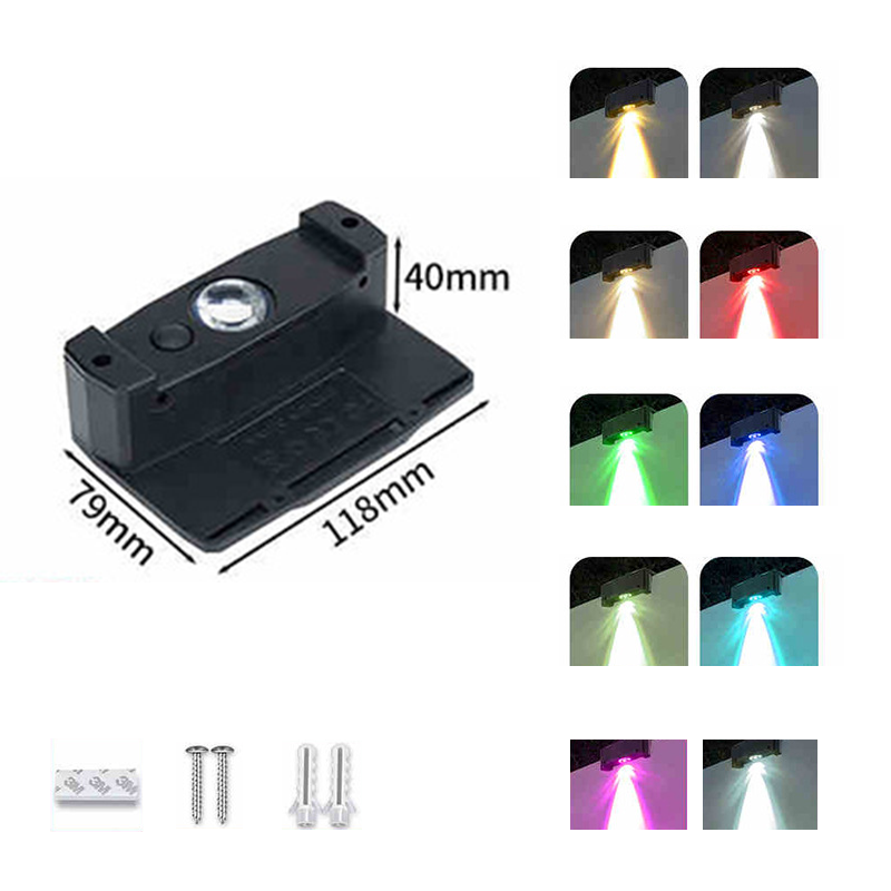 Multi-Color Outdoor Solar Wall Light