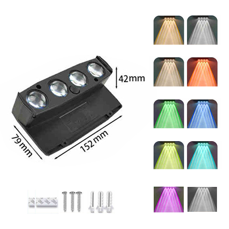 Multi-Color Outdoor Solar Wall Light