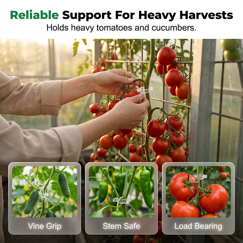 100 PCS Quick-Lock Plant Support Clips