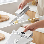 🔋📦 Mini Rechargeable Bag Sealer + Cutter – Seal, Cut, Repeat. Compact & Powerful. Save Food, Save Money. Your Pantry's Best Friend! 🍿✅