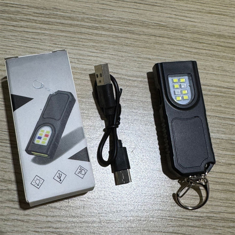 Mini Keychain Flashlight with Magnetic Base