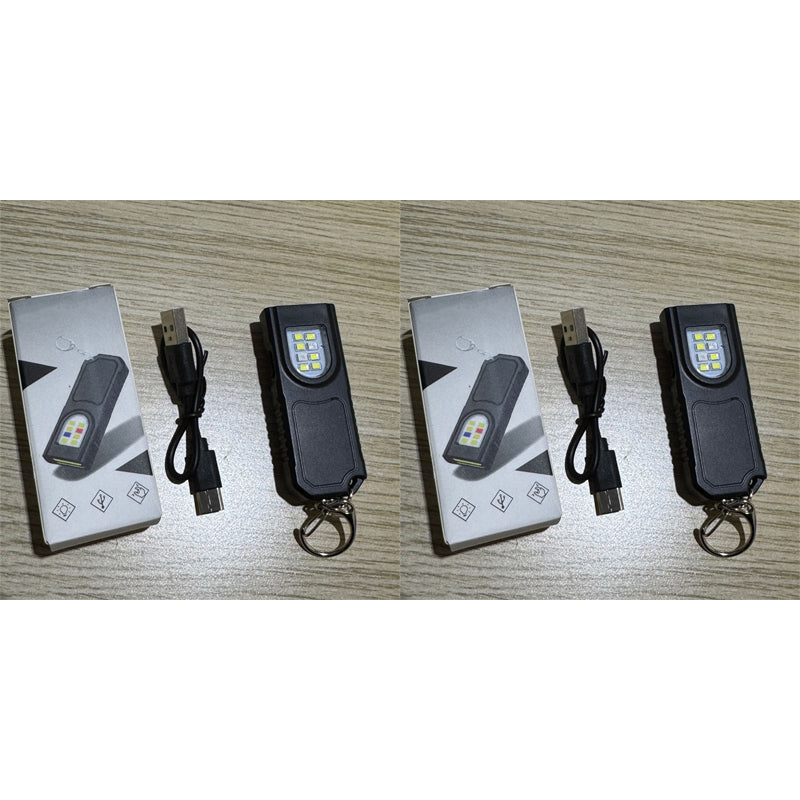 Mini Keychain Flashlight with Magnetic Base