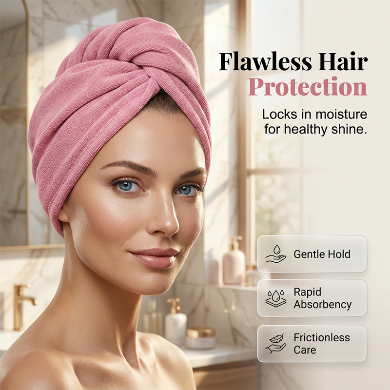 Long Fluffy Scarf Hair Turban