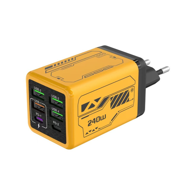 Cyberpunk Style 6-Port Power Adapter