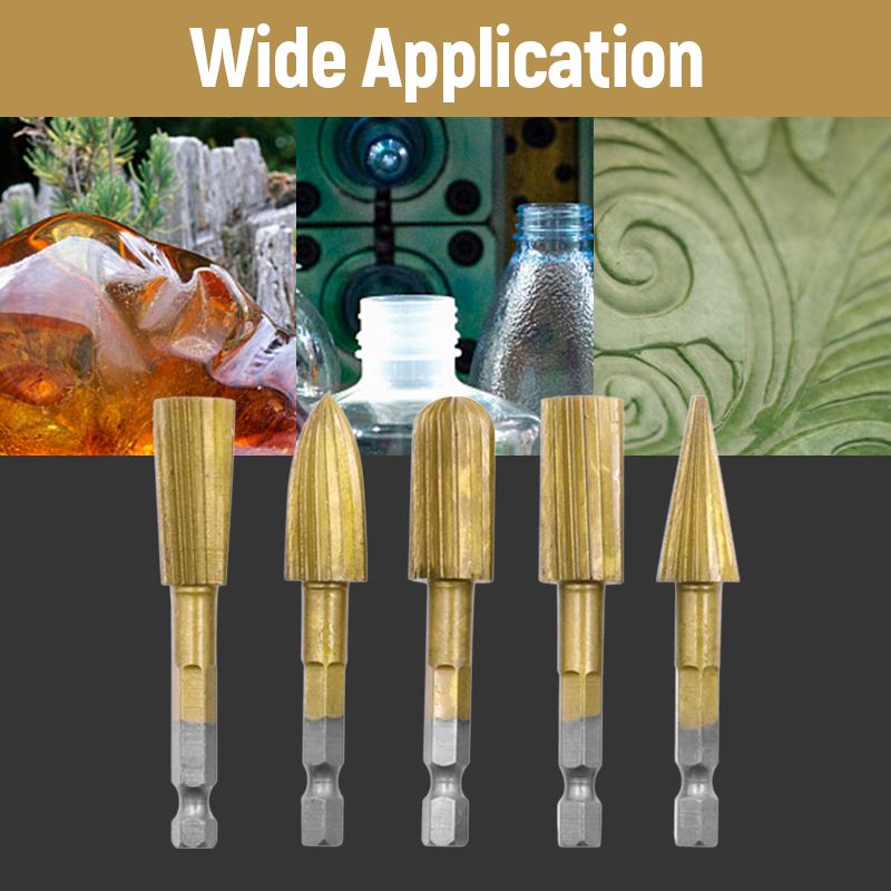 Pousbo® 5pcs Heavy Duty Rotary File Grinding Tools