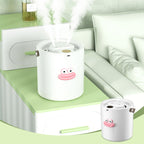 💨🏠2L Quiet USB Humidifier – Portable Desktop Mist Maker, 280ml/h Fine Spray, 35dB Silent, Cute Sausage Mouth Design for Bedroom, Office & Nursery