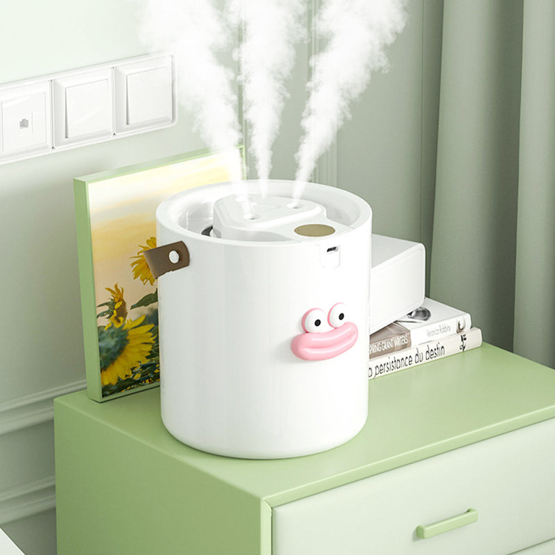 💨🏠2L Quiet USB Humidifier – Portable Desktop Mist Maker, 280ml/h Fine Spray, 35dB Silent, Cute Sausage Mouth Design for Bedroom, Office & Nursery