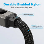 🔌 4-in-1 Charging Cable with Digital Display & Keychain – Fast-Charging, Kink-Resistant & Compact