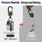 🏆Buy More Save More🎁3 In 1 New Multifunctional Retractable Pull Reel Carabiner Keychain