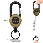 🏆Buy More Save More🎁3 In 1 New Multifunctional Retractable Pull Reel Carabiner Keychain