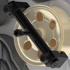 Adjustable Crankshaft Pulley Remover ⚙️ – 40-165mm Range, Three-Jaw Anti-Slip Grip, Steel Bead Protection, Includes Allen Wrench, for Car & Engine Repair