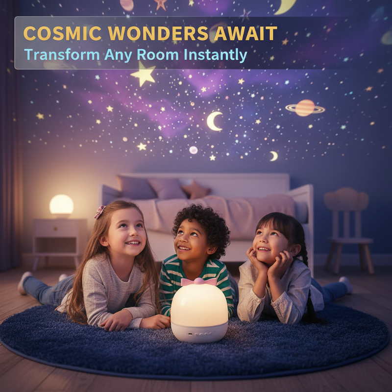 Rechargeable Rotating Star Projector Night Light