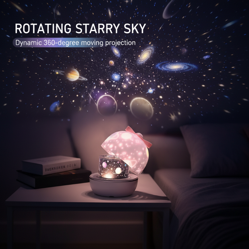 Rechargeable Rotating Star Projector Night Light