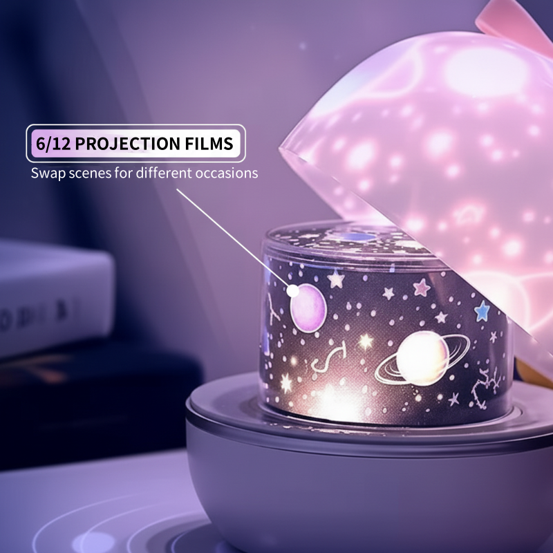 Rechargeable Rotating Star Projector Night Light