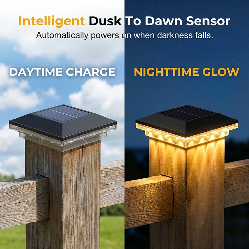 📢📢49% OFF !! ⏰Outdoor Solar Post Cap Lights
