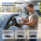 Solar Powered Car Ventilator Fan