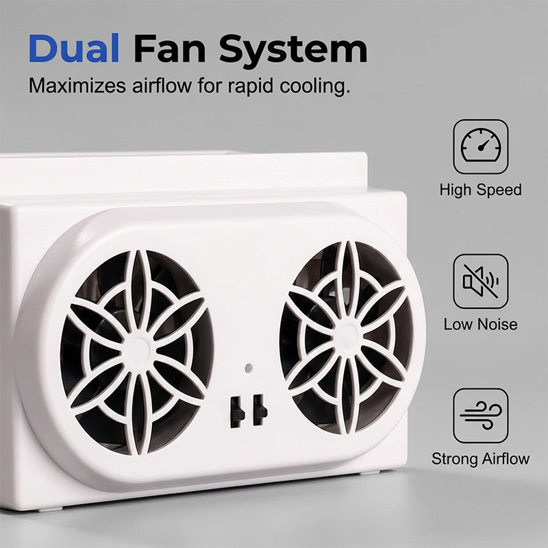 Solar Powered Car Ventilator Fan