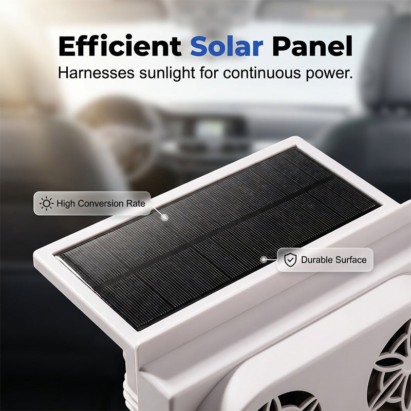 Solar Powered Car Ventilator Fan