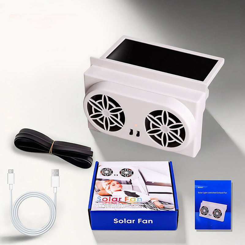 Solar Powered Car Ventilator Fan
