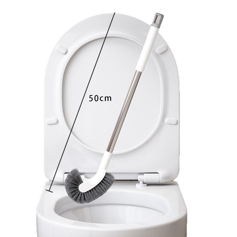 Long Handle Toilet Brush with Curved Head