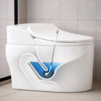 Long Handle Toilet Brush with Curved Head